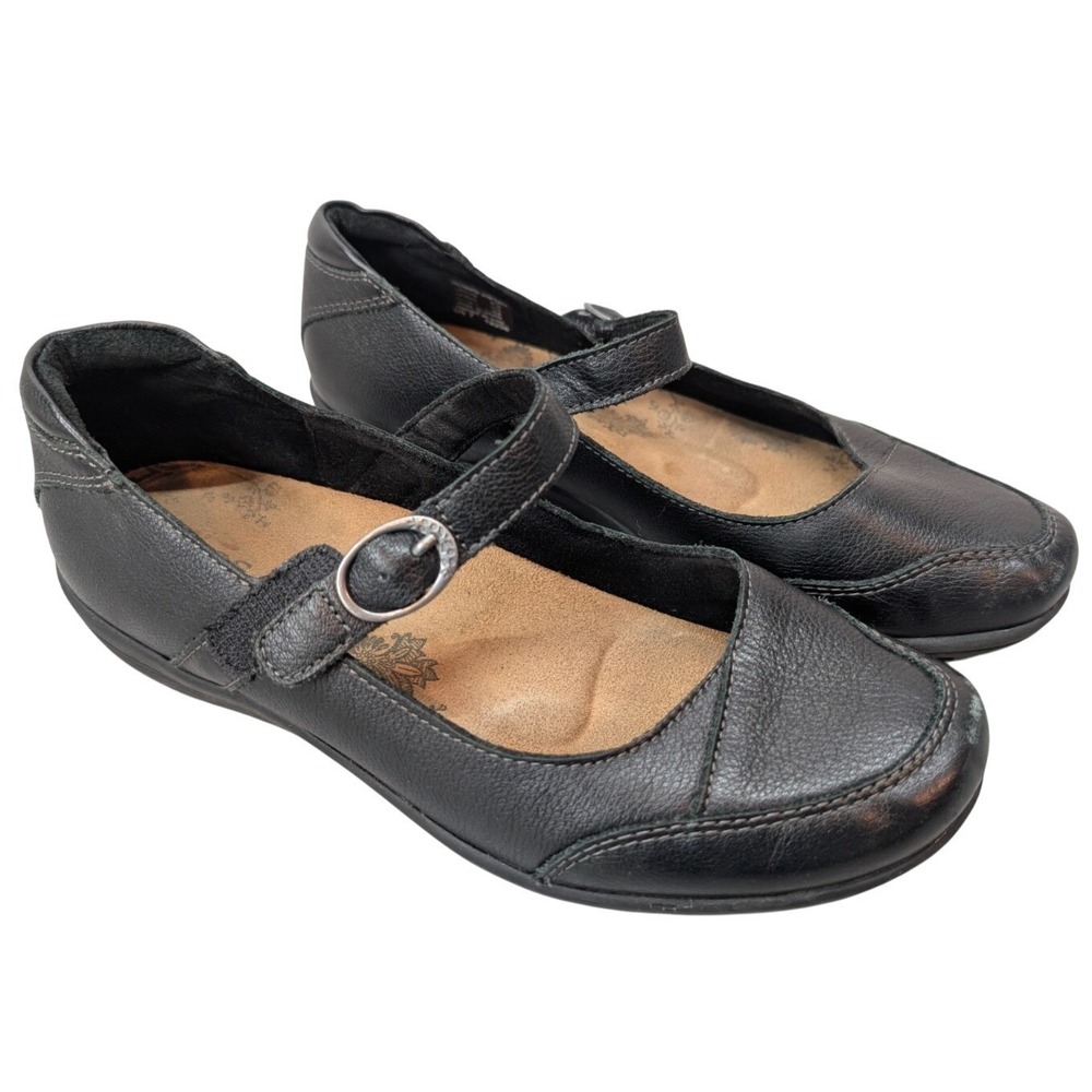 Taos Shoes Women's Size 7 Uncommon Mary Jane Flats UCM-13858 Black‎ Leather